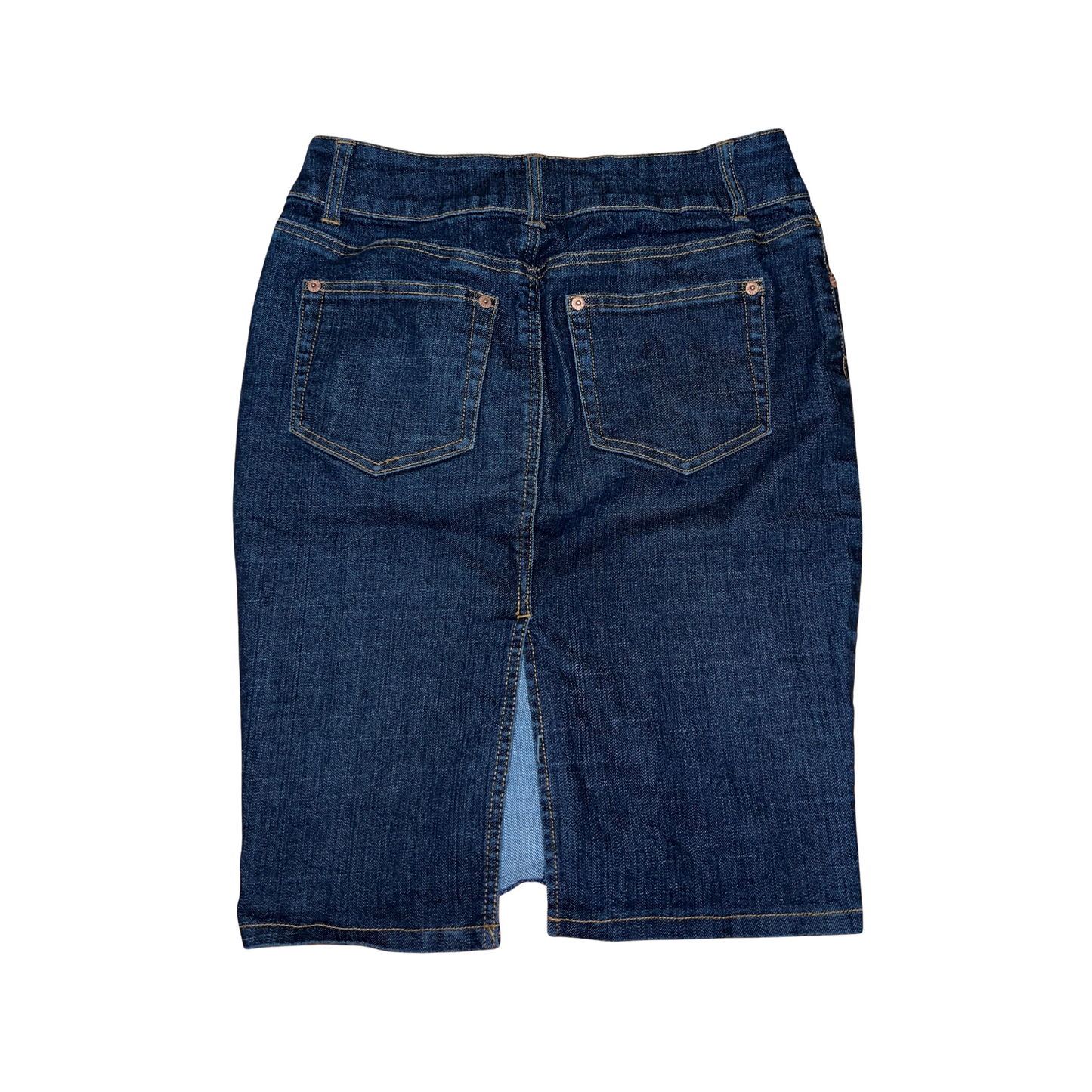 Navy Denim pencil skirt